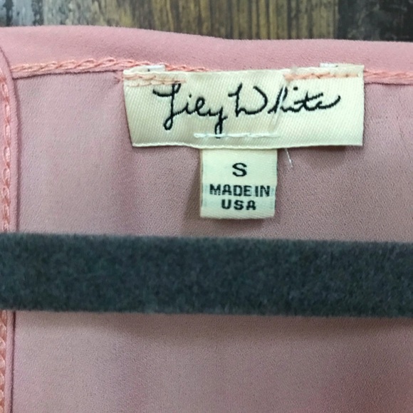 Lily White Pink Blous Tank Top [S] - Picture 5 of 5